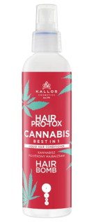 Kallos Hair Pro-Tox Cannabis Best in 1 tekutý balzám na vlasy s konopným olejem 200 ml