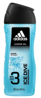 Adidas sprchový gel 3v1 Ice Dive 250 ml