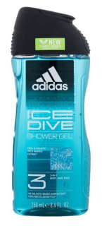 Adidas sprchový gel 3v1 Ice Dive 250 ml