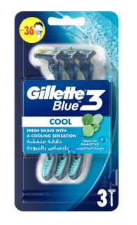 Gillette Blue3 Cool holící jednorázový strojek 3 ks